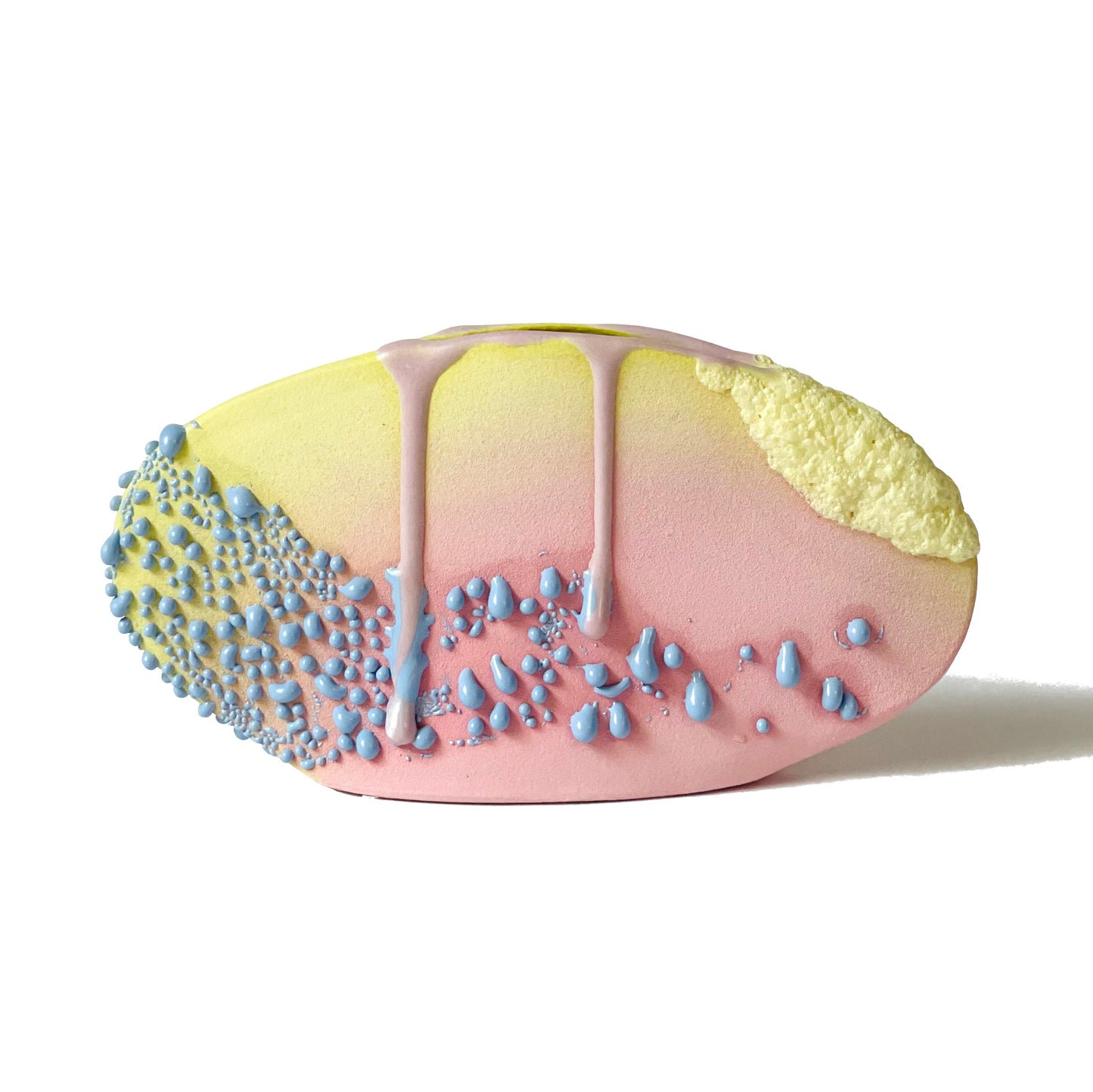 Oval Vase, Small (Pastel Pink/Baby Blue/Pastel Yellow)