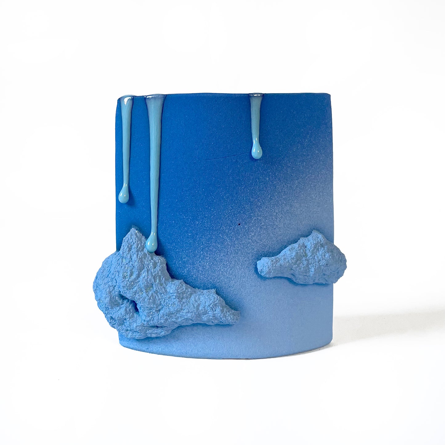 Rectangle Vase, Small (Blues)