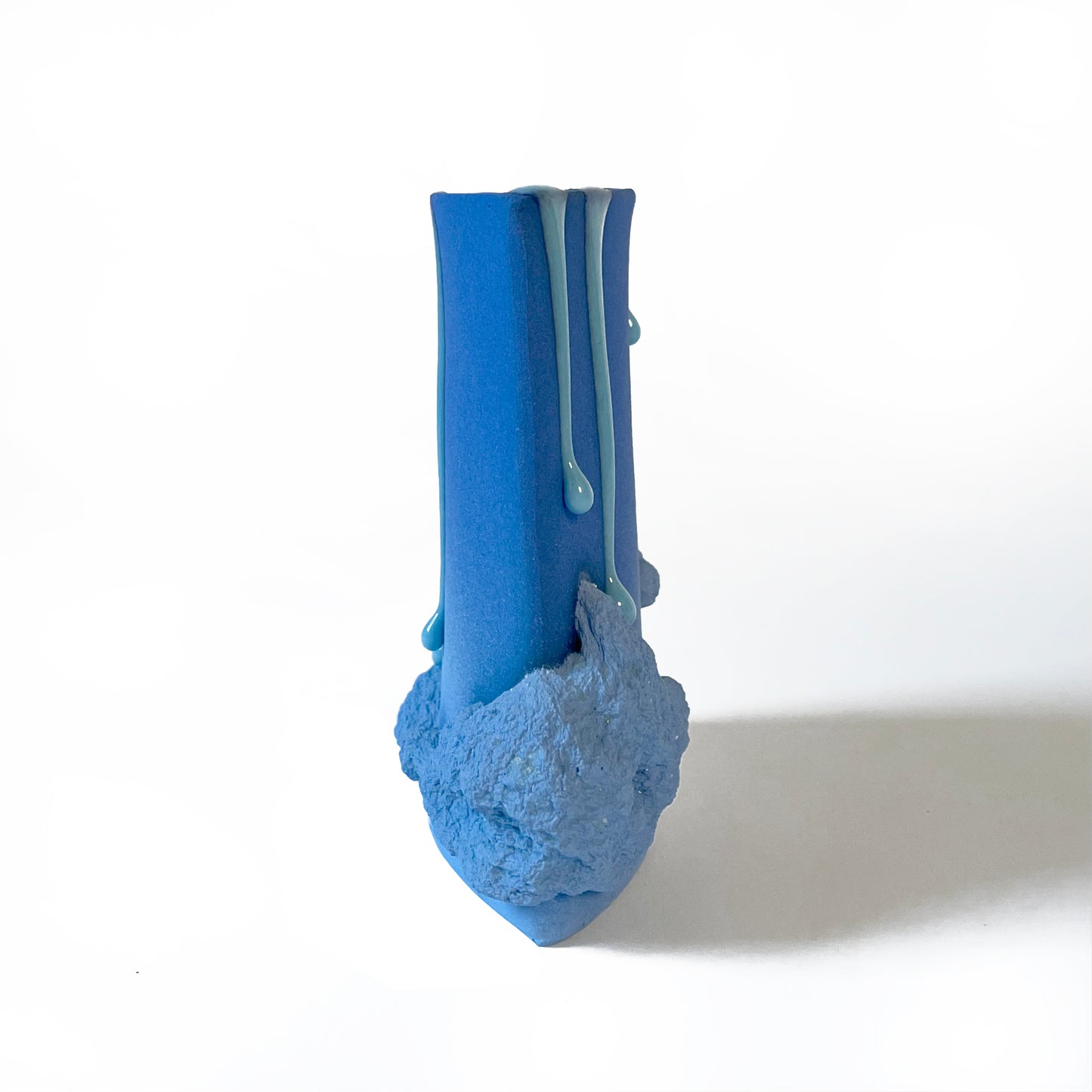 Rectangle Vase, Small (Blues)