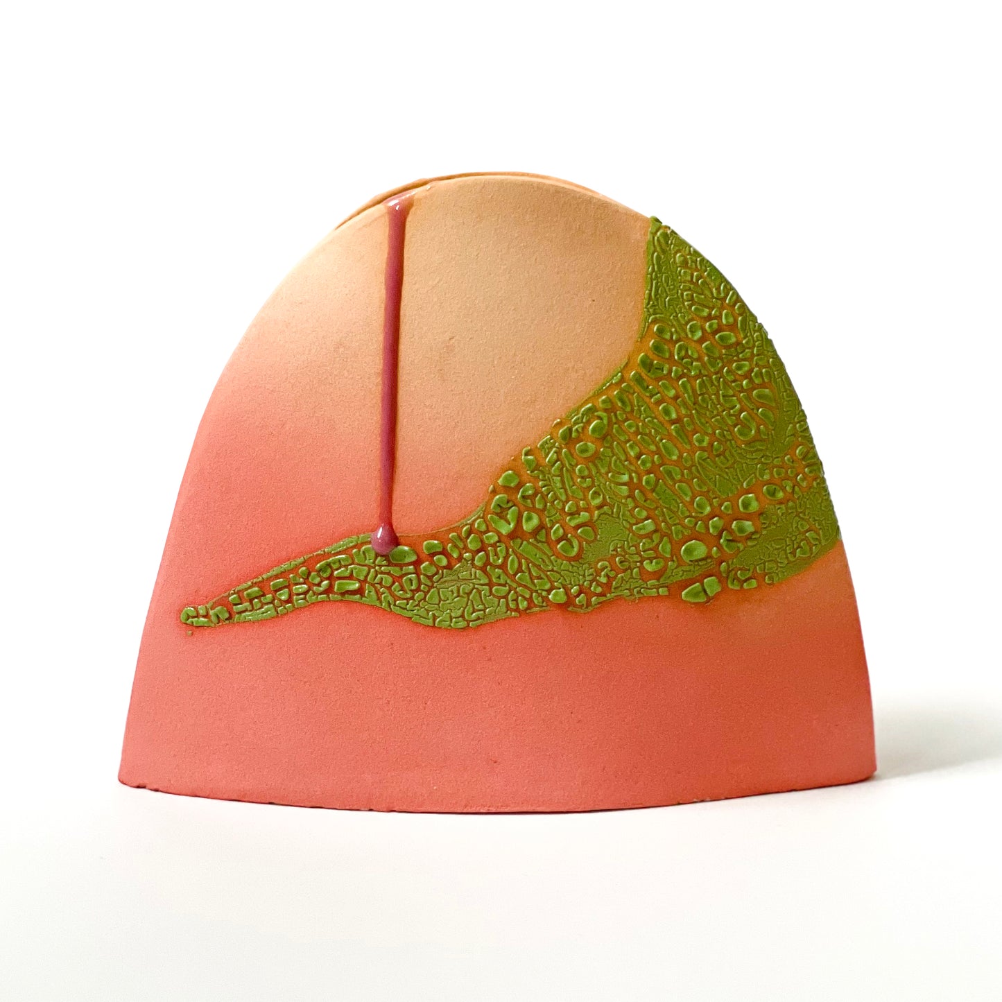 Hump Vase, Medium (Mandarin/Salmon/Lime)