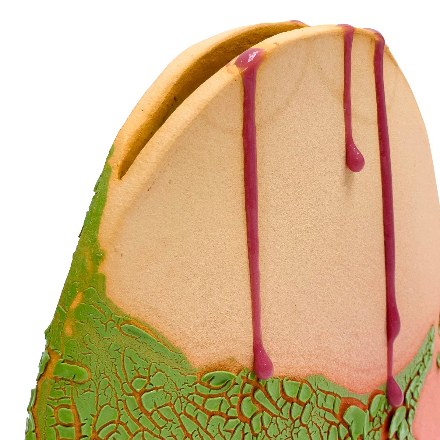 Hump Vase, Medium (Mandarin/Salmon/Lime)