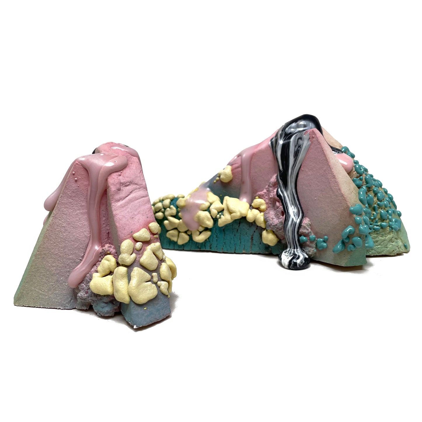 Bookends (Pink/Chartreuse/Turquoise)