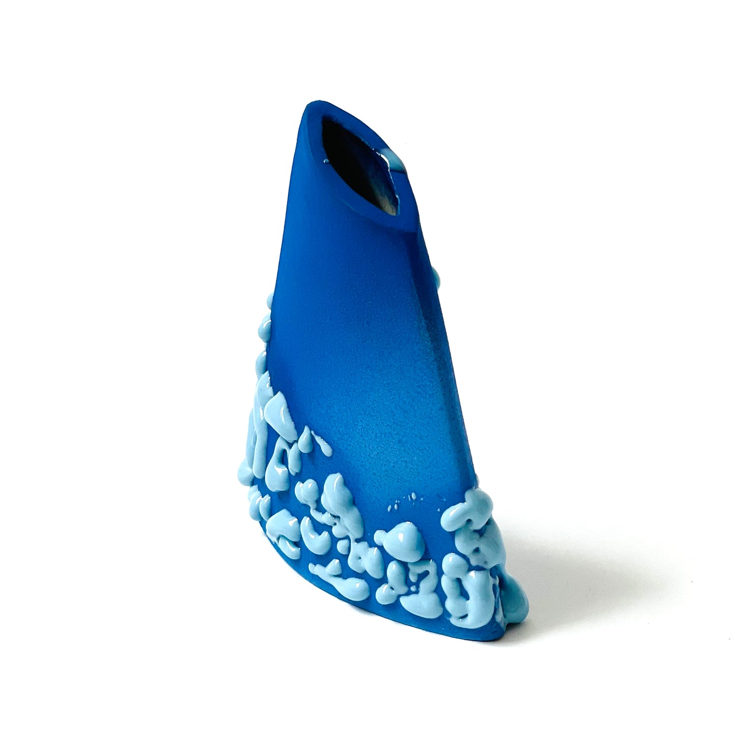 Angle Vase, Bud (Blues)