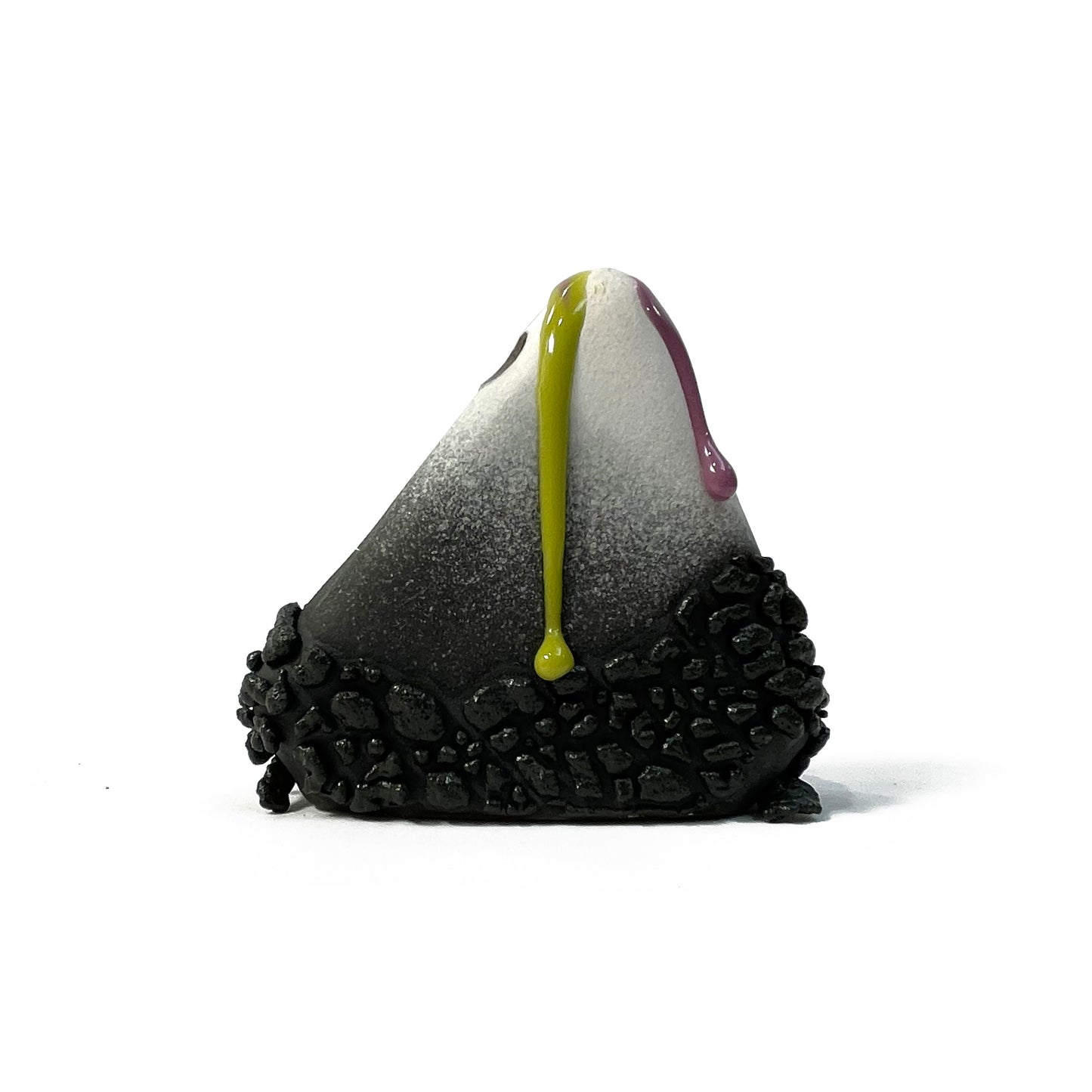 Bud Vase, Triangle (Black/White/Purple/Lime)