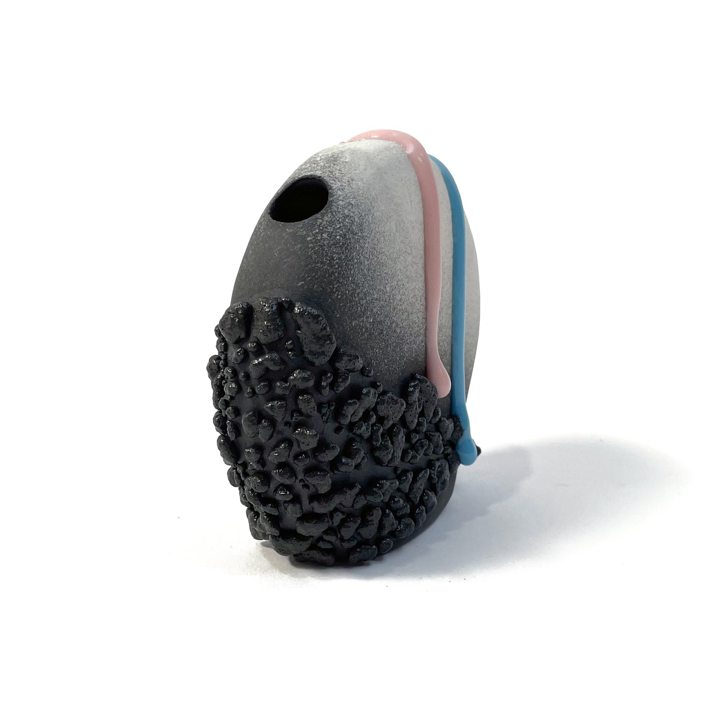 Bud Vase, Circle (Black/White/Pink/Electric Blue)