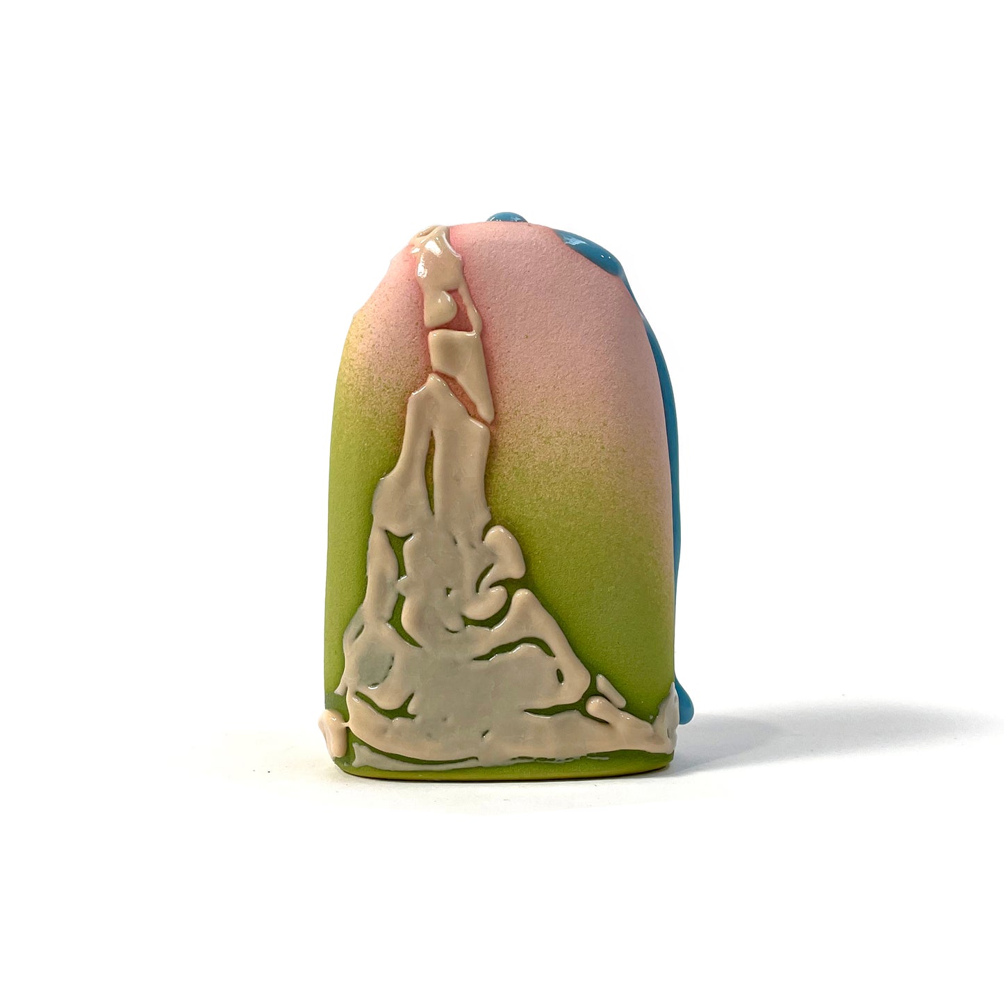 Bud Vase, Hump (Lime/Pink/Peach/Electric Blue)