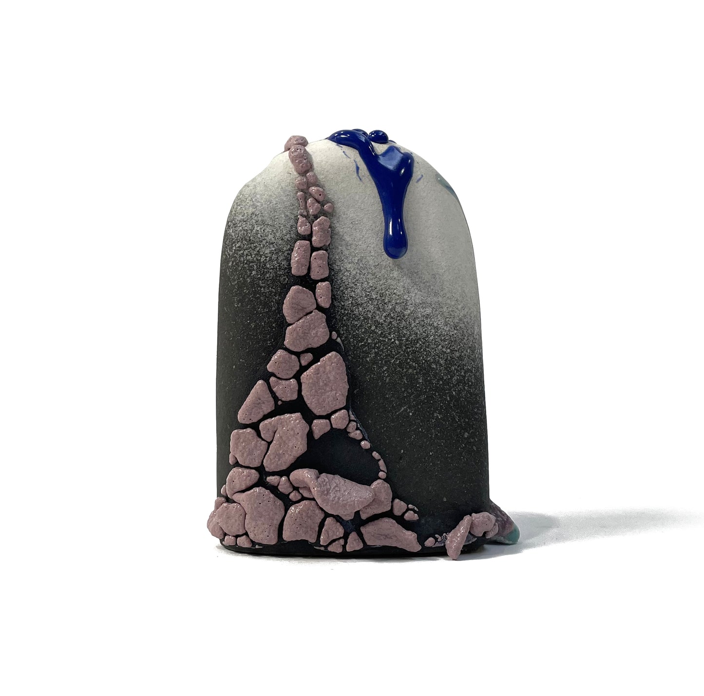 Bud Vase, Hump (Black/White/Lilac/Blues)