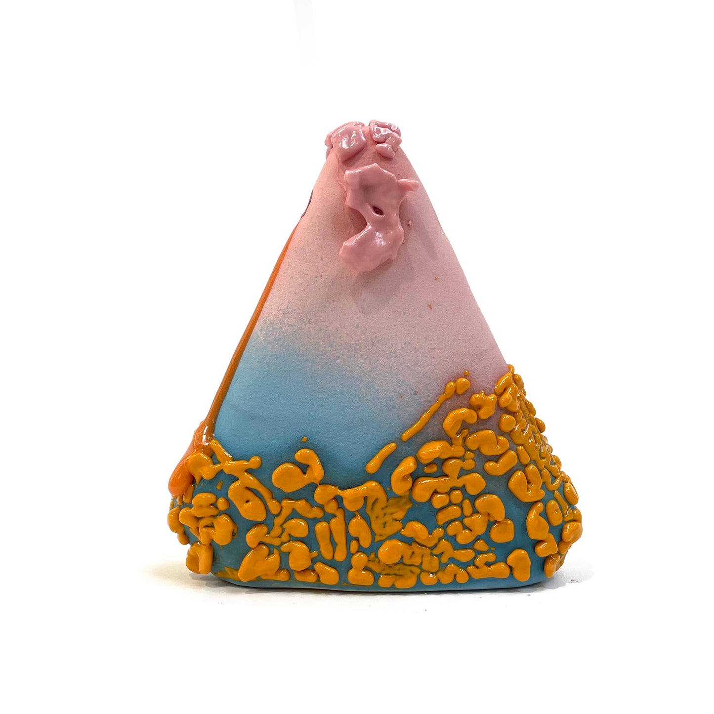 Small Vase, Triangle (Pink/Blue/Orange)