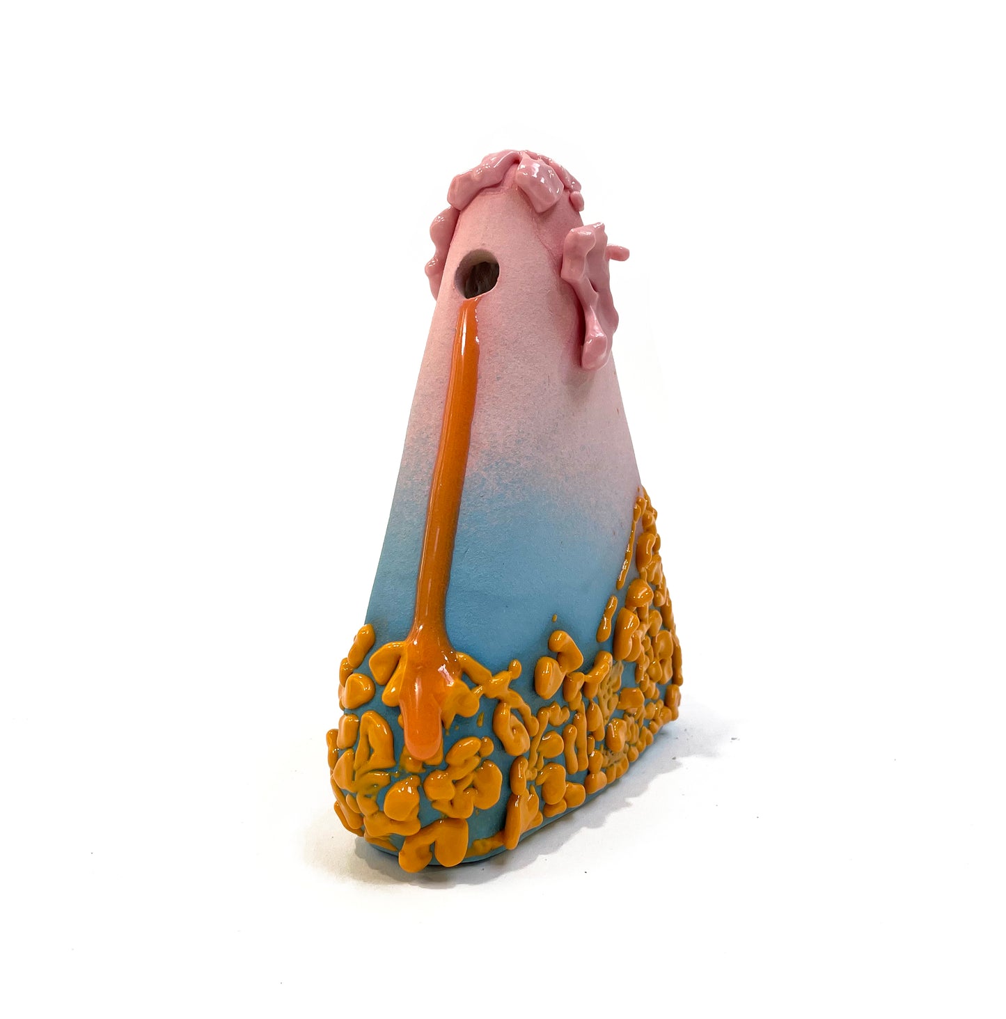 Small Vase, Triangle (Pink/Blue/Orange)