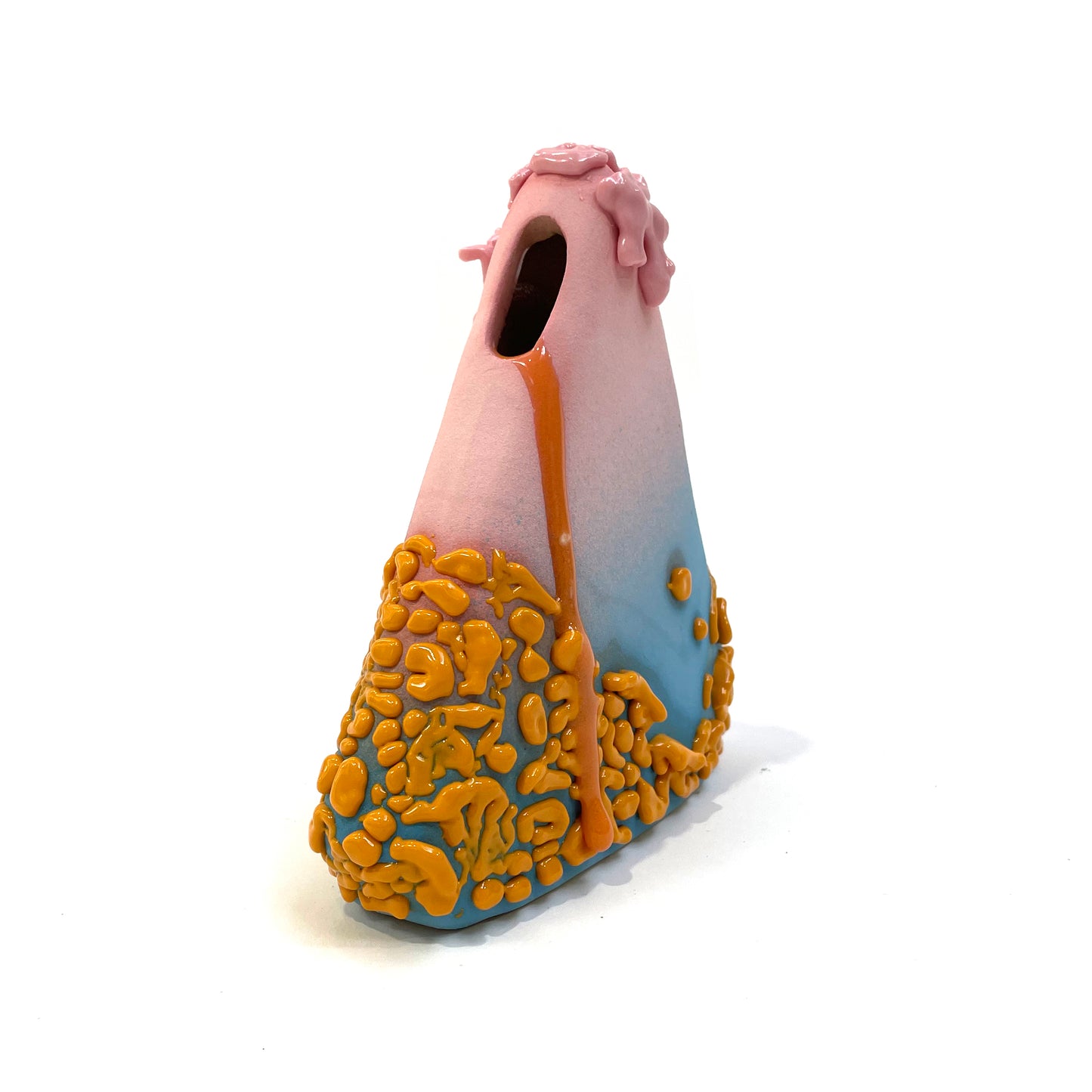 Small Vase, Triangle (Pink/Blue/Orange)