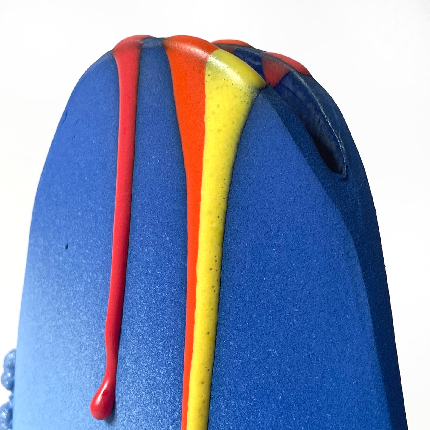 Hump Vase, Tall (Blue/Rainbow)