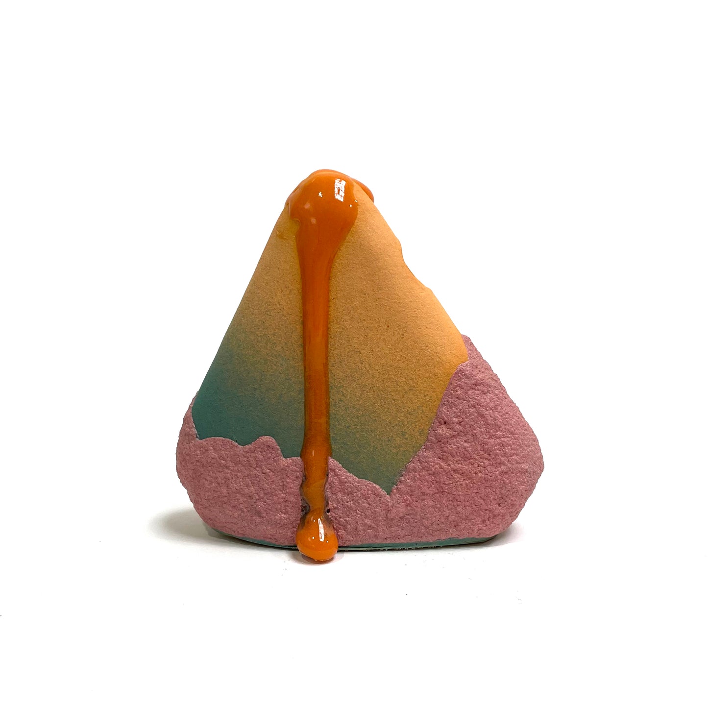 Bud Vase, Triangle (Nacho/Turquoise/Rose)