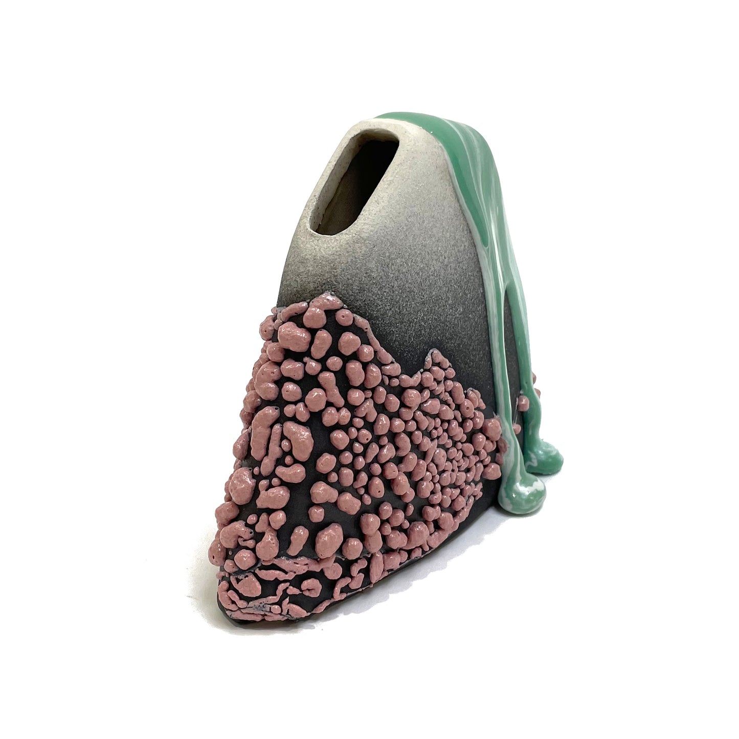 Small Vase, Hump (Black/White/Rose/Turquoise)