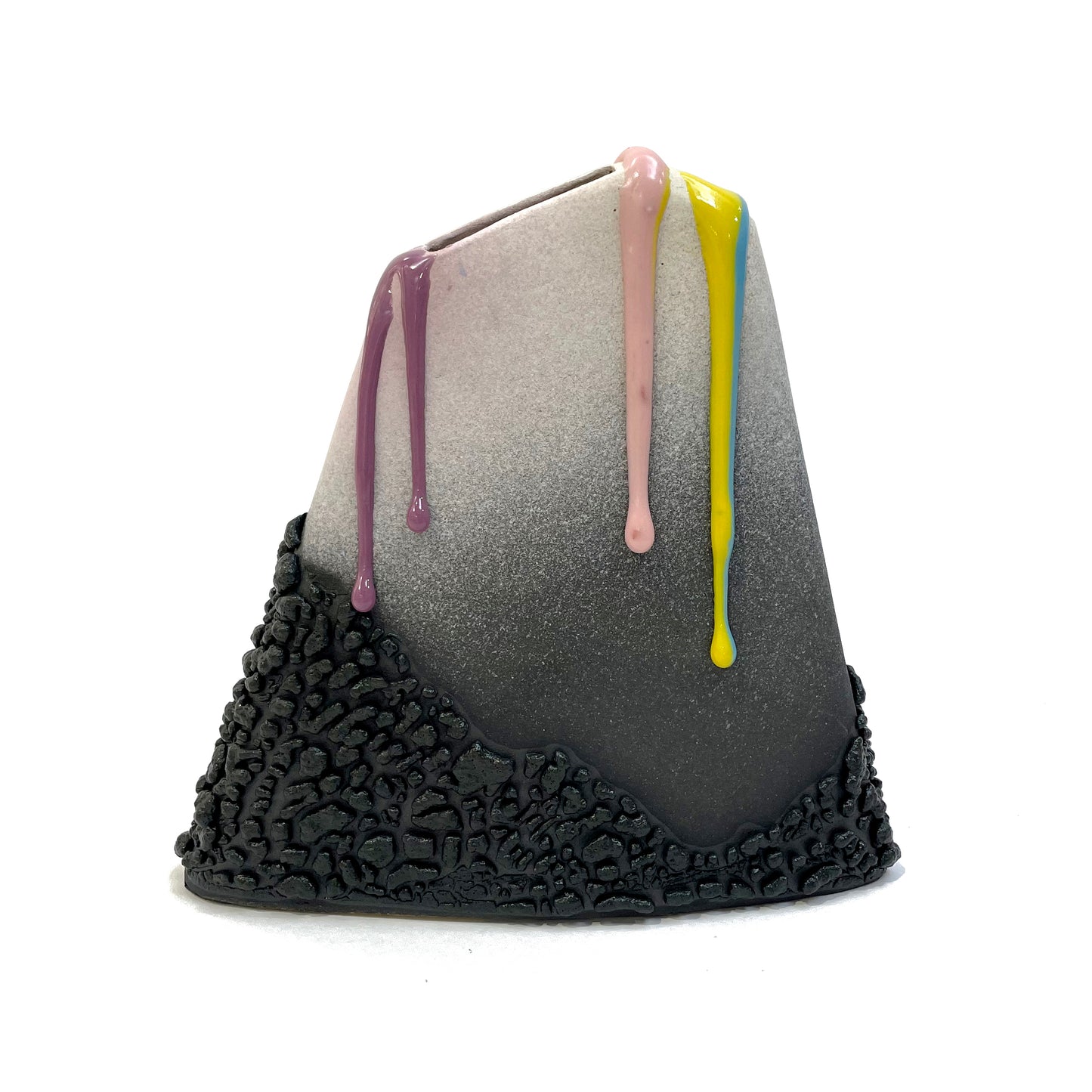 Angle Vase, Medium (Black/White/Pink/Yellow/Blue/Purple)