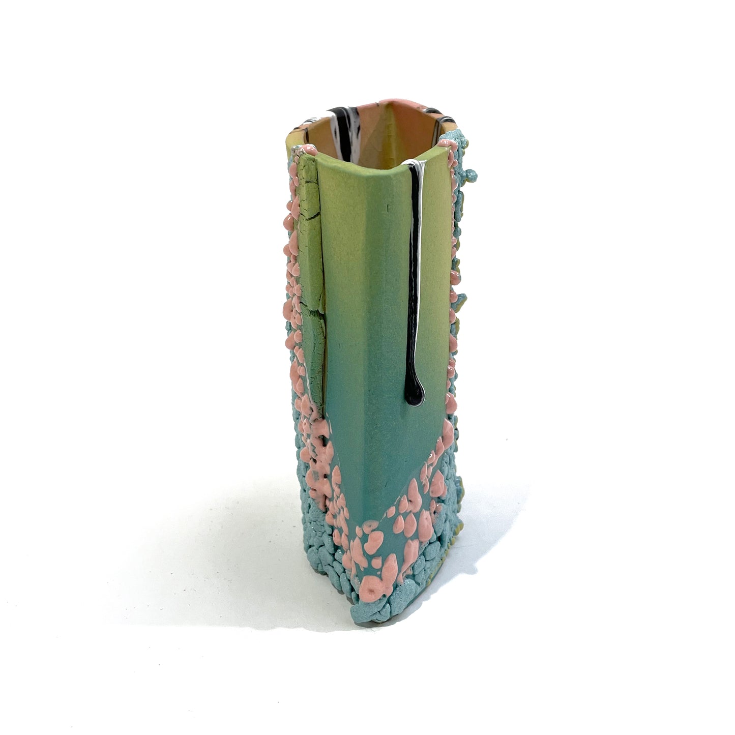 Small Vase (Pink/Turquoise/Chatreuse)