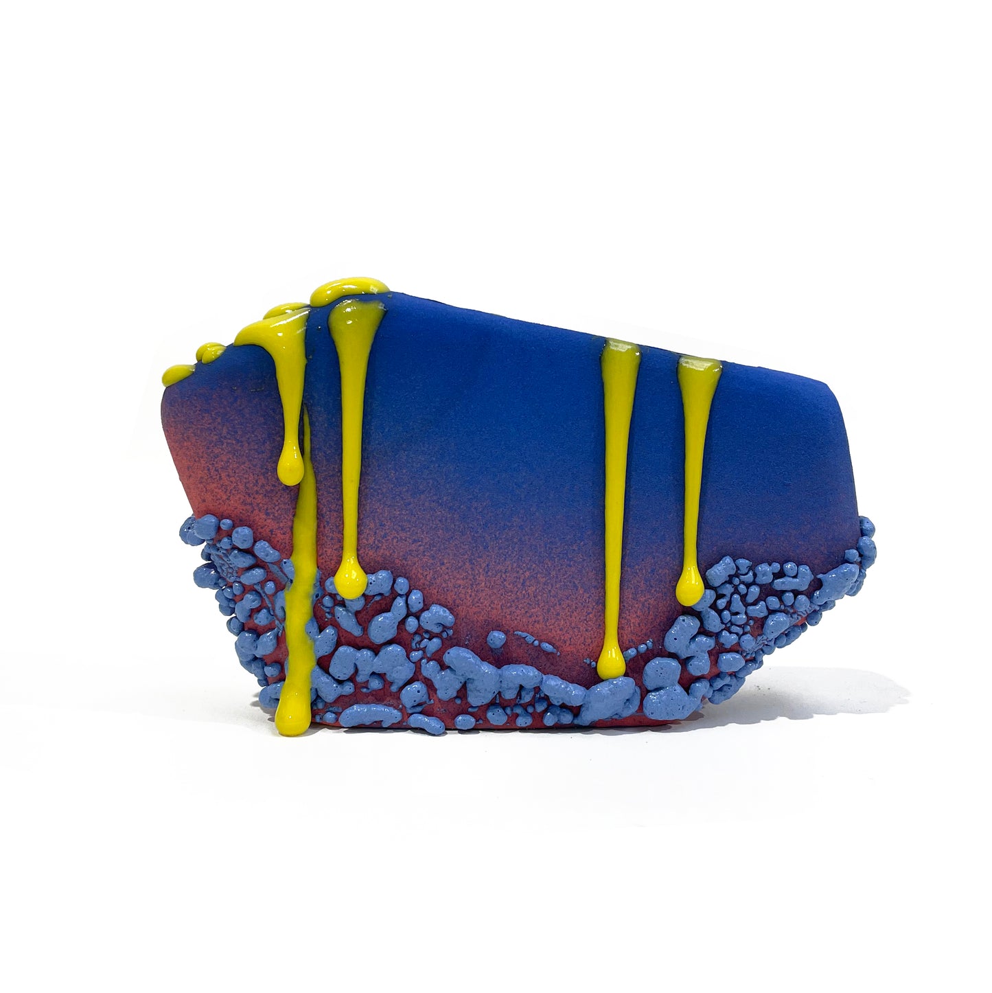 Small Vase (Blue/Salmon/Yellow)