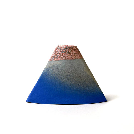 Volcano Vase (Small), Blues/Pink