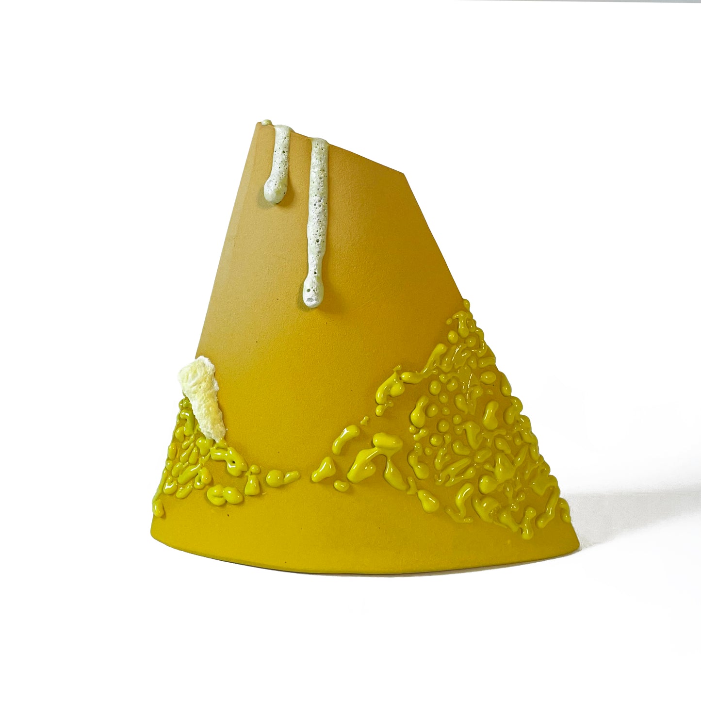 Angle Vase, Medium (Yellows)