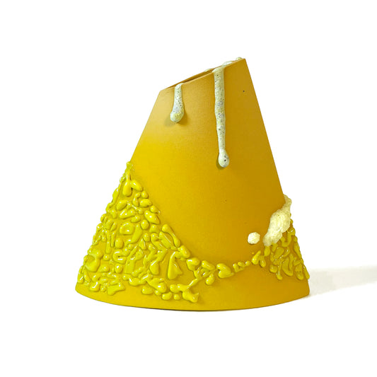 Angle Vase, Medium (Yellows)