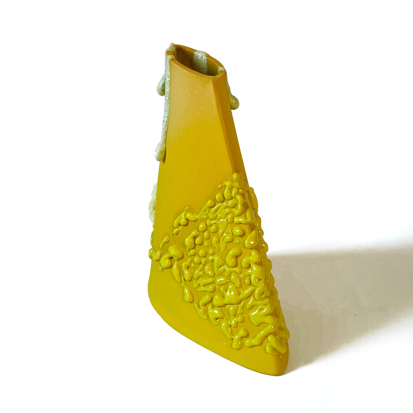 Angle Vase, Medium (Yellows)