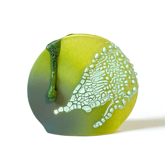 Circle Vase, Small (Greens)