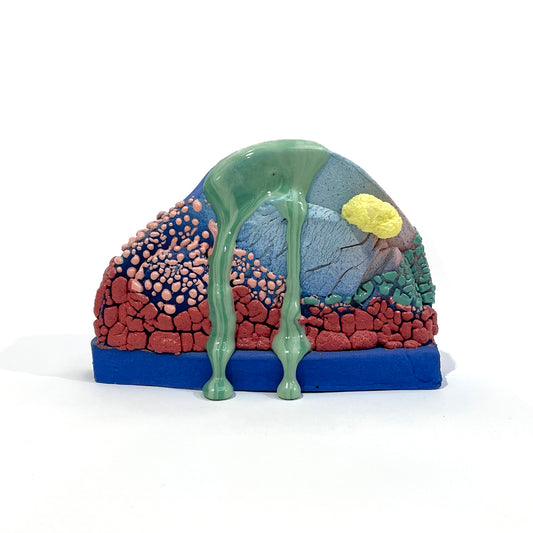 Single Bookend, SECOND (Blue/Rose/Turquoise/Pinks)