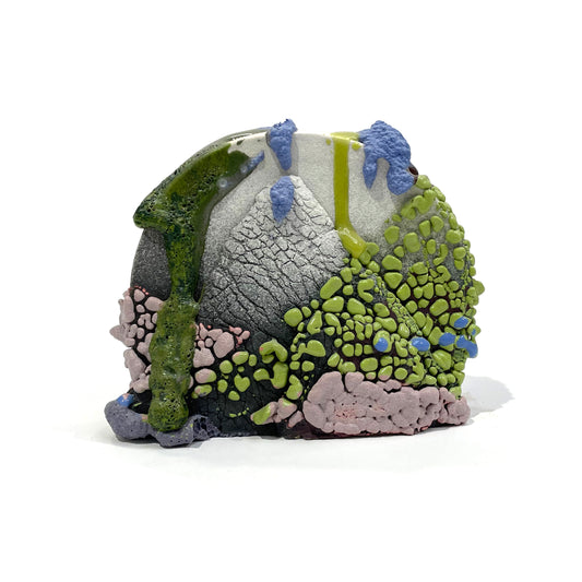 Single Bookend, SECOND (Greens/Rose/Black/White)