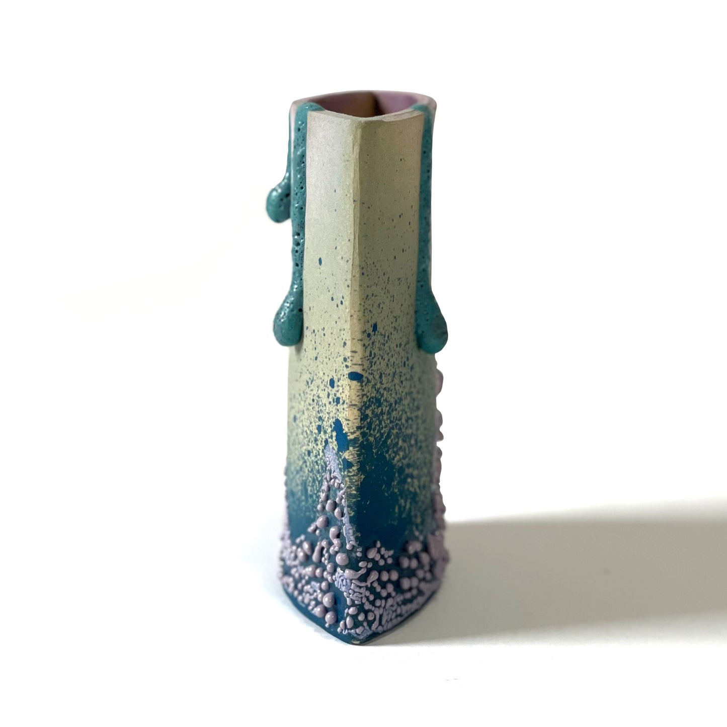 Rectangle Vase, Small (Lavender/Teal/Purple)