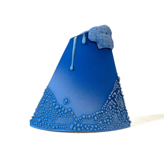 Angle Vase, Medium (Blues)