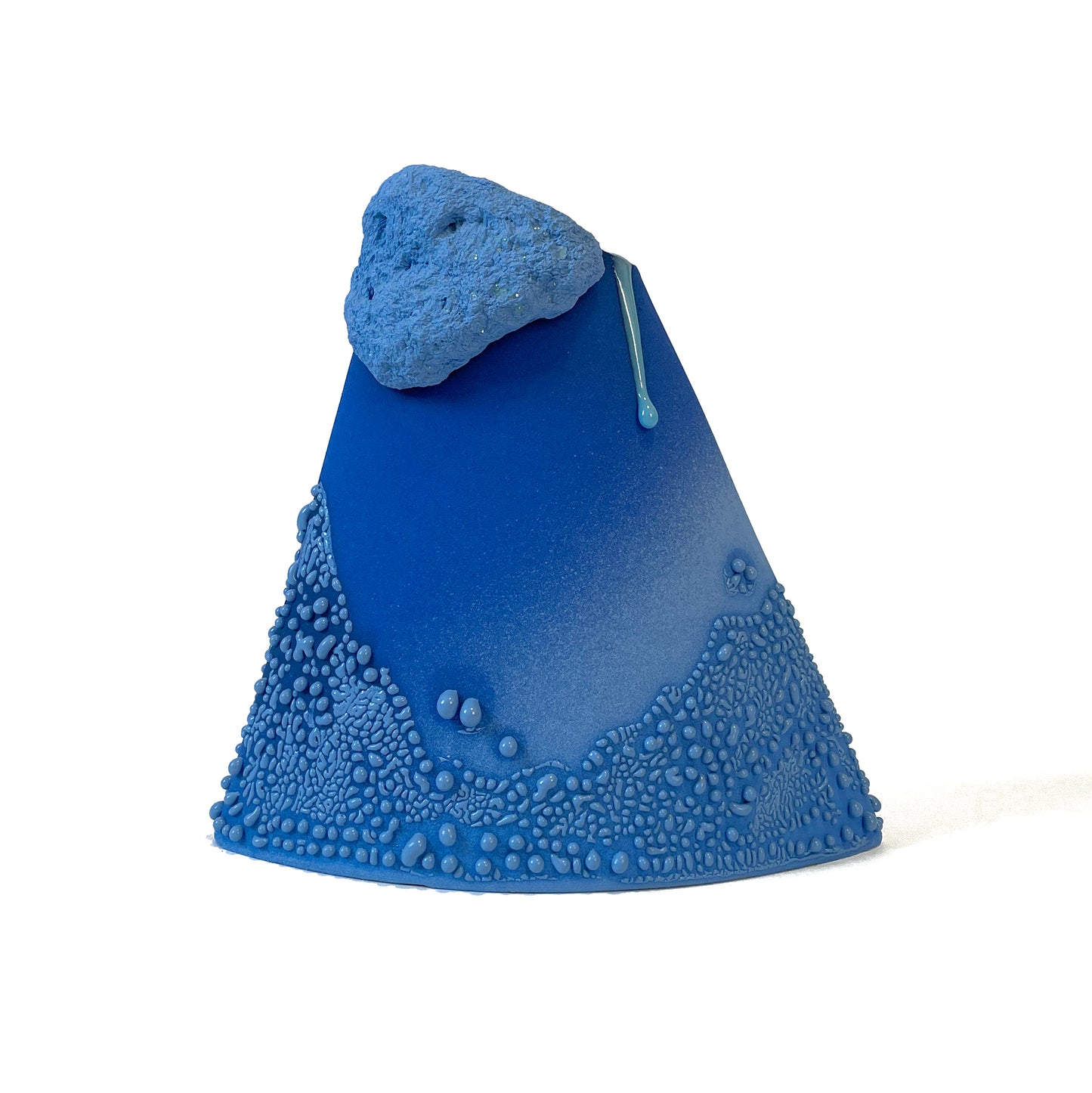 Angle Vase, Medium (Blues)