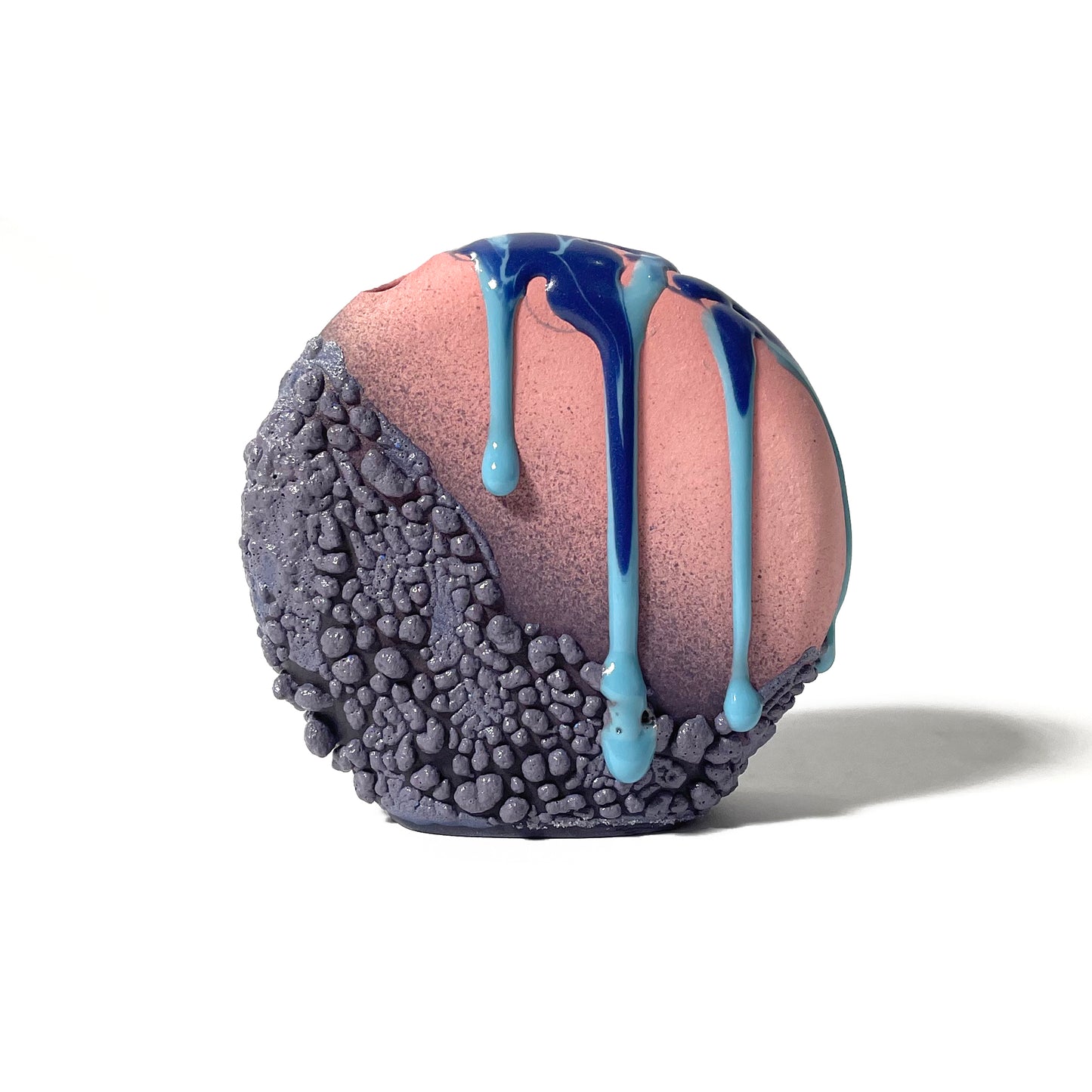 Bud Vase, Circle (Blues/Purples/Pink)