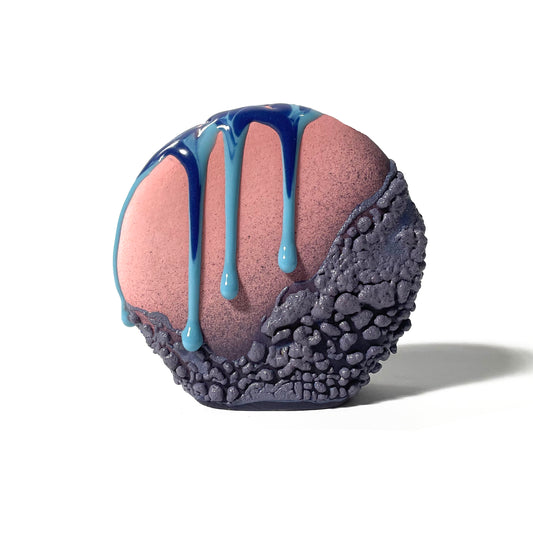 Bud Vase, Circle (Blues/Purples/Pink)