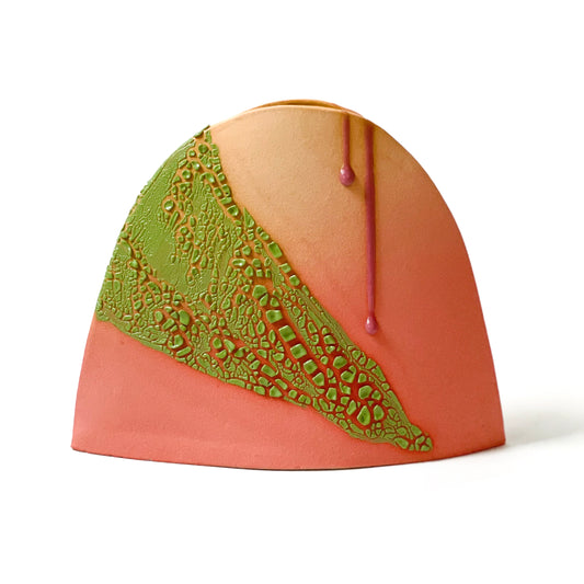 Hump Vase, Medium (Mandarin/Salmon/Lime)