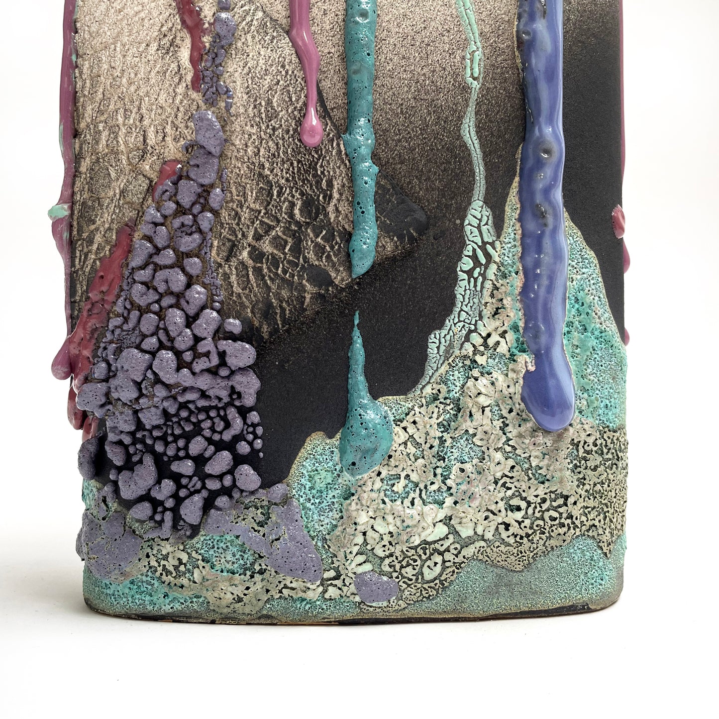 Tall Vase (Black/White/Purple/Turquoise)