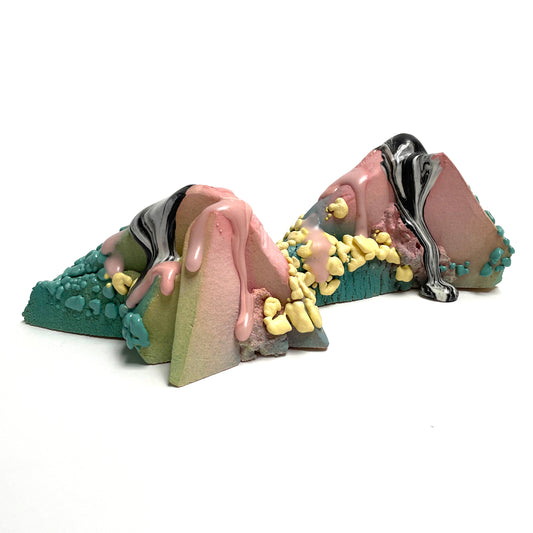 Bookends (Pink/Chartreuse/Turquoise)