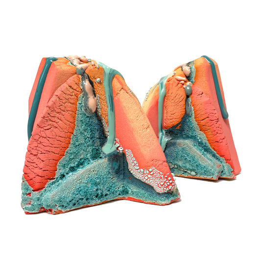 Bookends (Salmon/Turquoise)