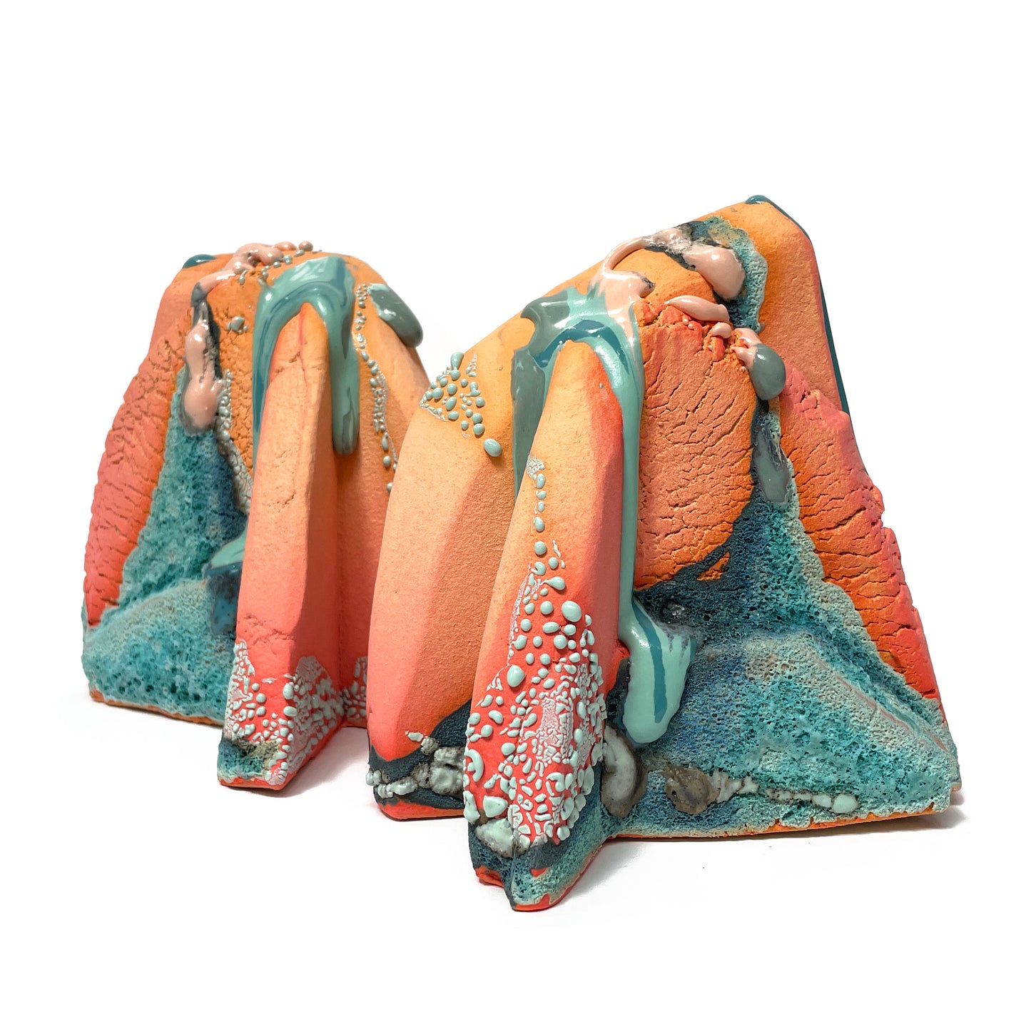 Bookends (Salmon/Turquoise)