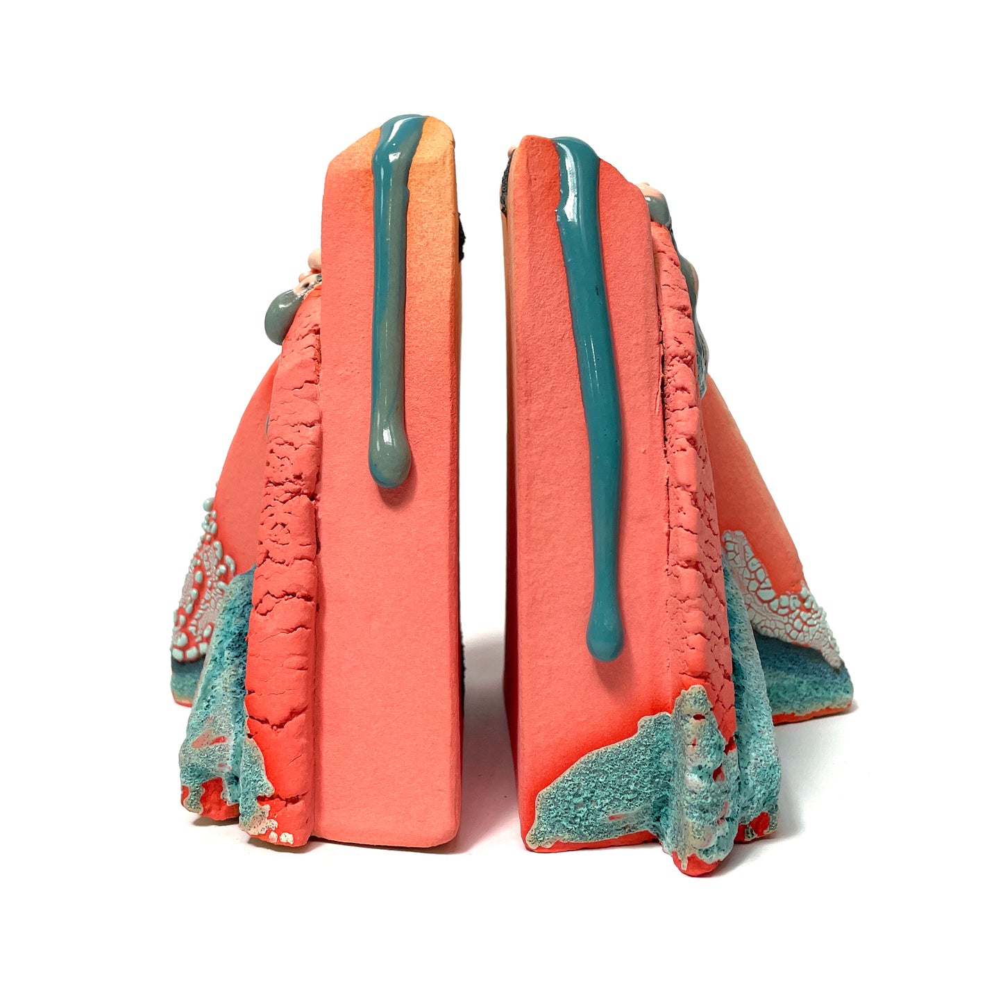 Bookends (Salmon/Turquoise)