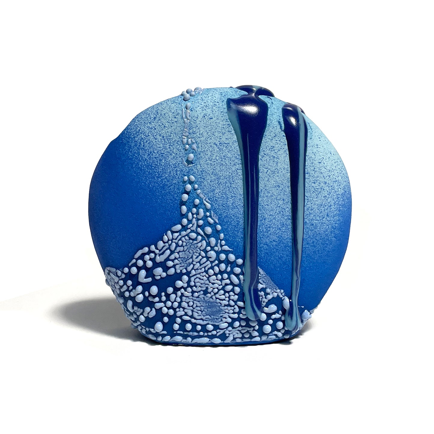 Bud Vase, Circle (Blues)