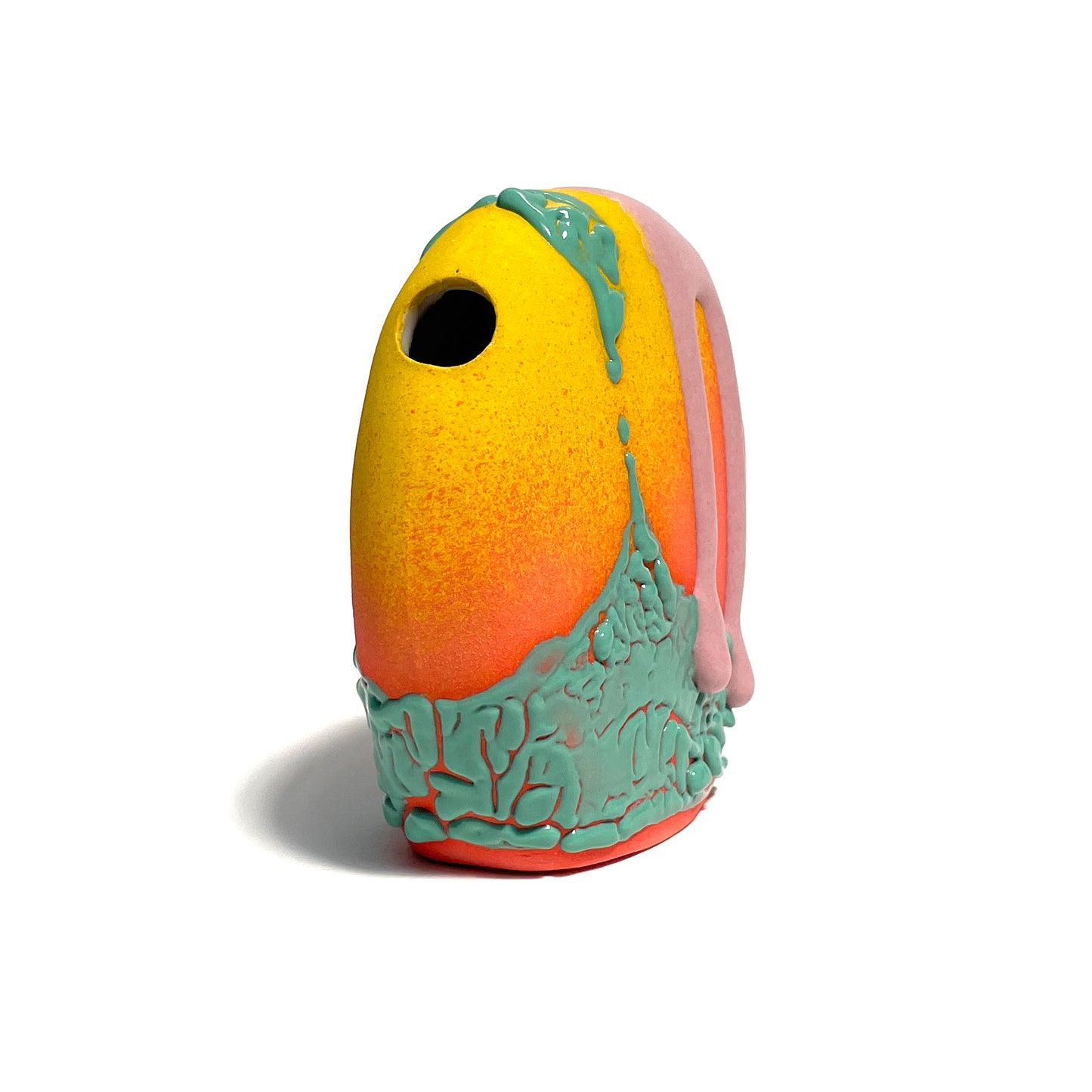 Bud Vase, Circle (Tequila Sunrise)