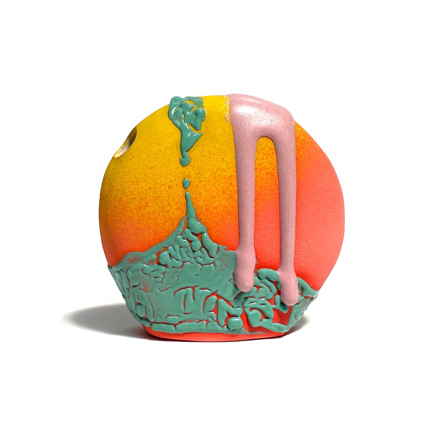 Bud Vase, Circle (Tequila Sunrise)