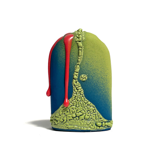 Bud Vase, Hump (Lime/Teal/Hot Pink)