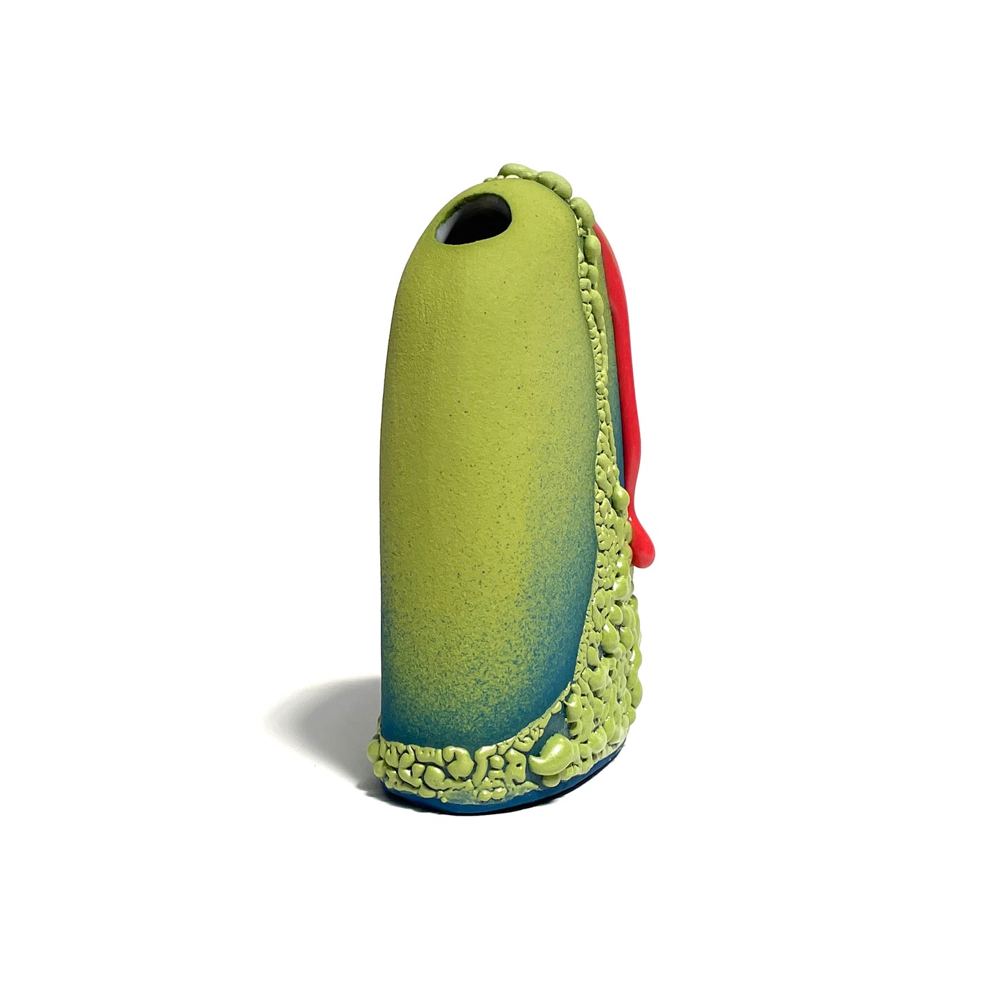 Bud Vase, Hump (Lime/Teal/Hot Pink)