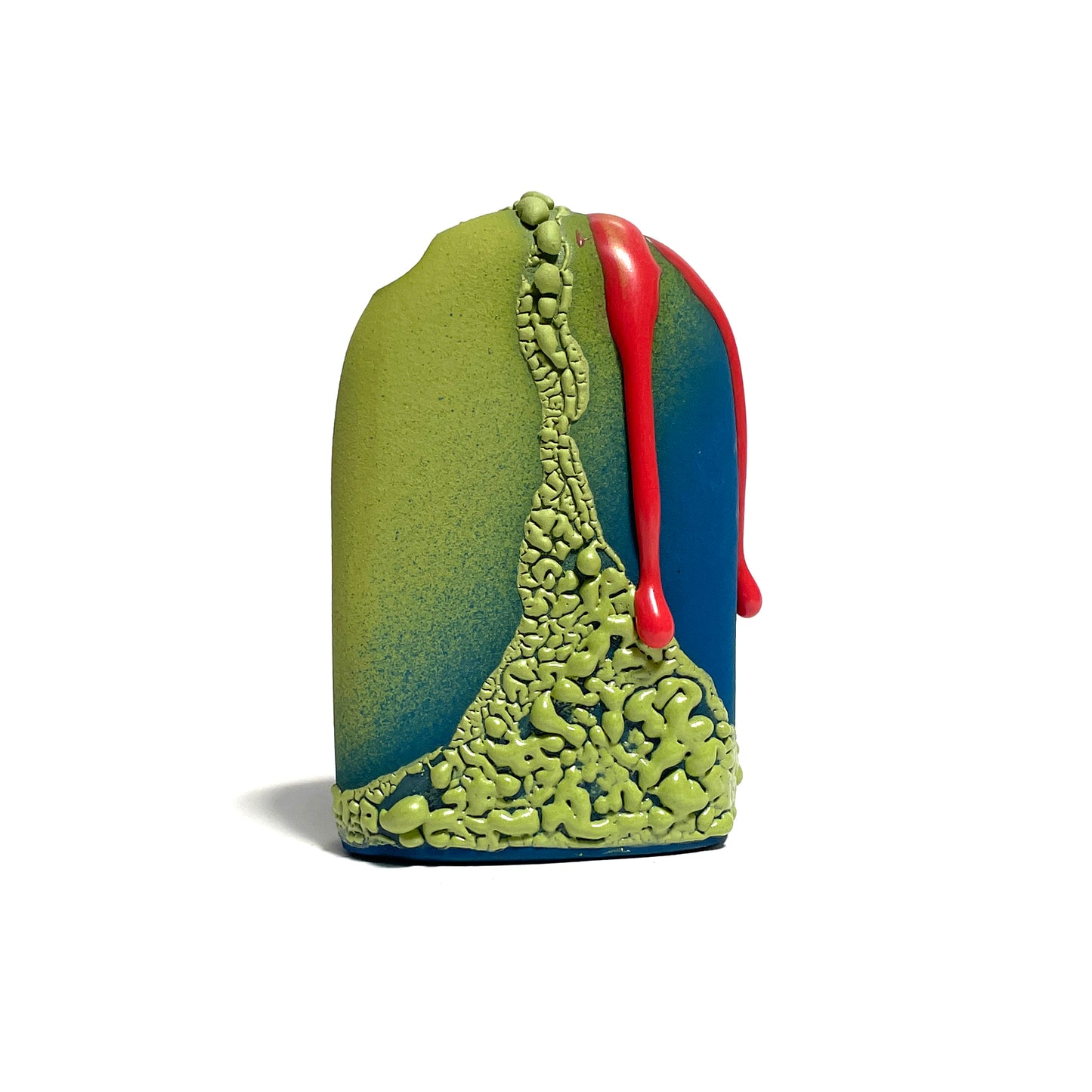 Bud Vase, Hump (Lime/Teal/Hot Pink)