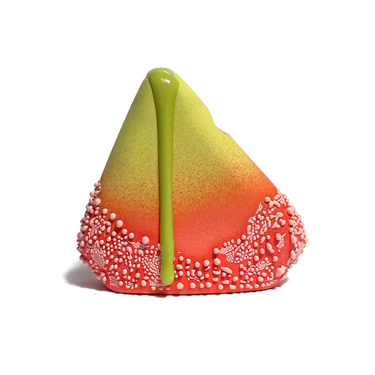 Bud Vase, Triangle (Limes/Salmon/Pink)