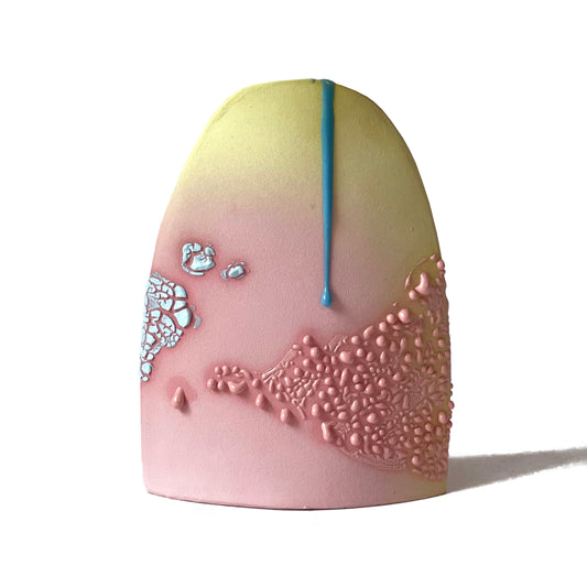 Hump Vase, Tall (Pastel Pink/Baby Blue/Pastel Yellow)