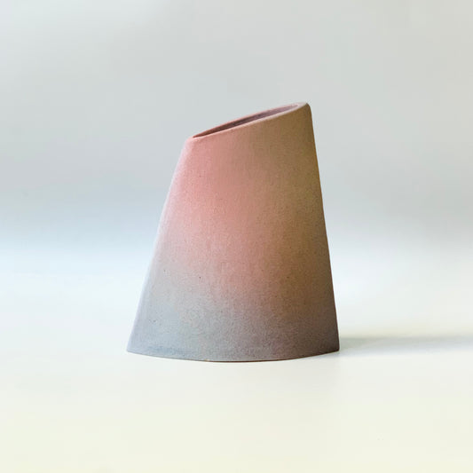 Angle Vase, Medium (Pastel Purple/Ice/Blush)