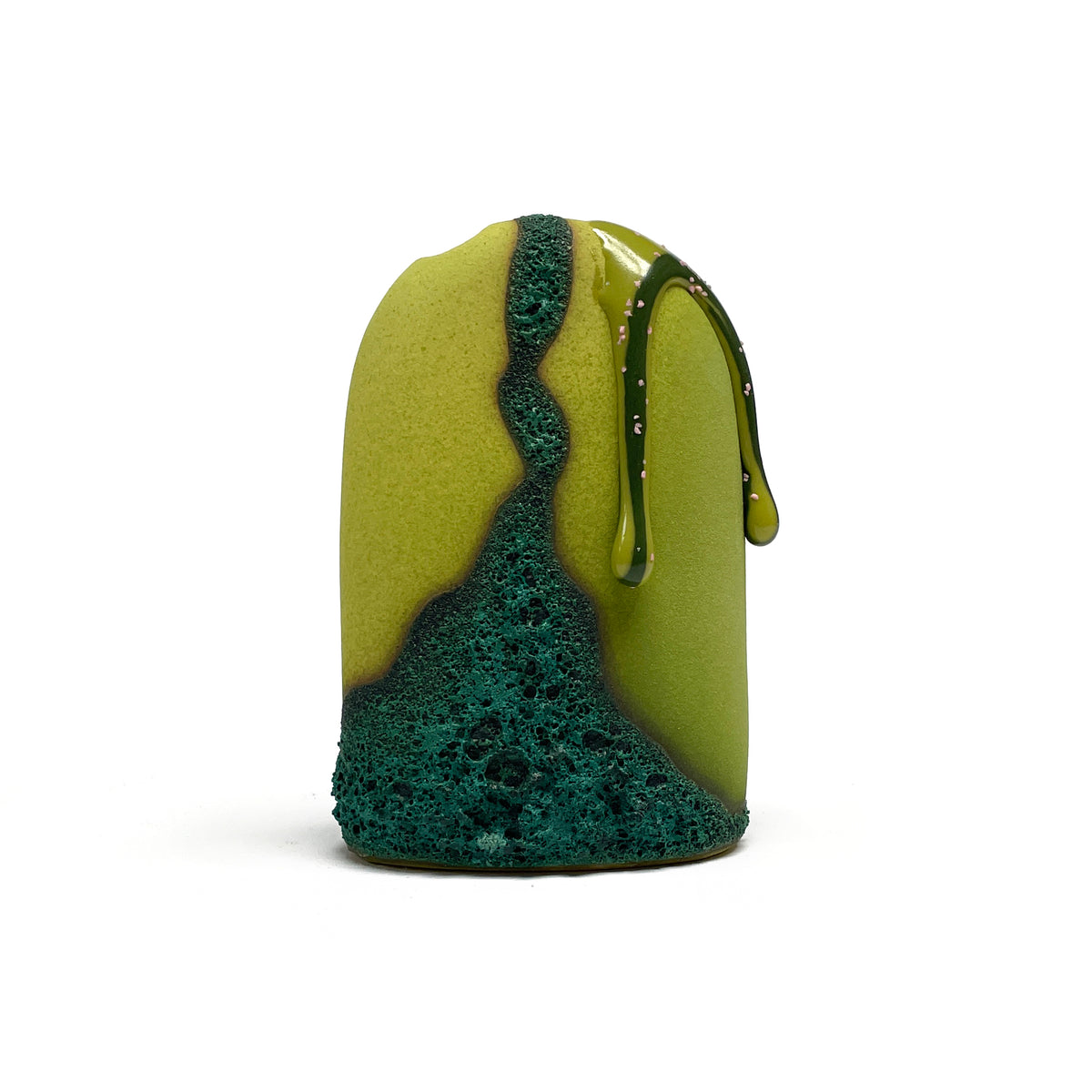 Bud Vase, Hump (Greens)