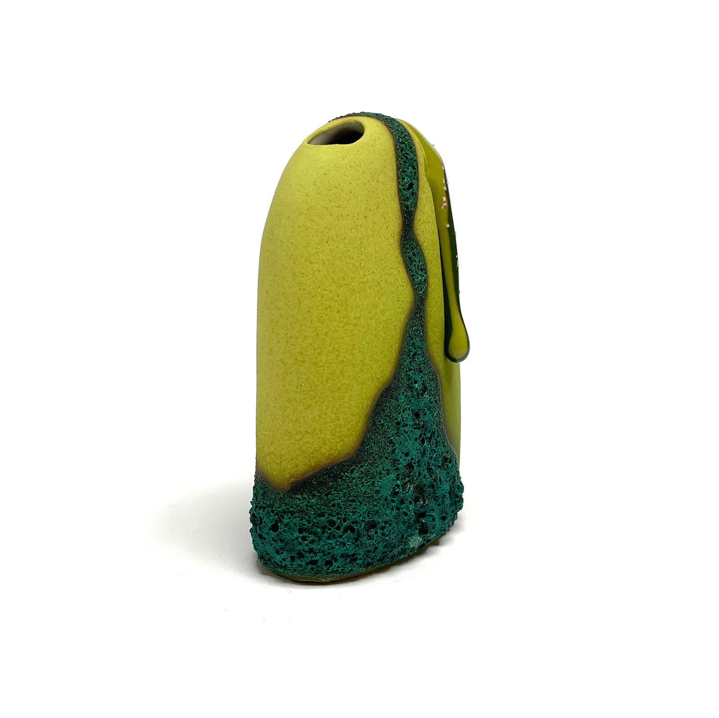 Bud Vase, Hump (Greens)