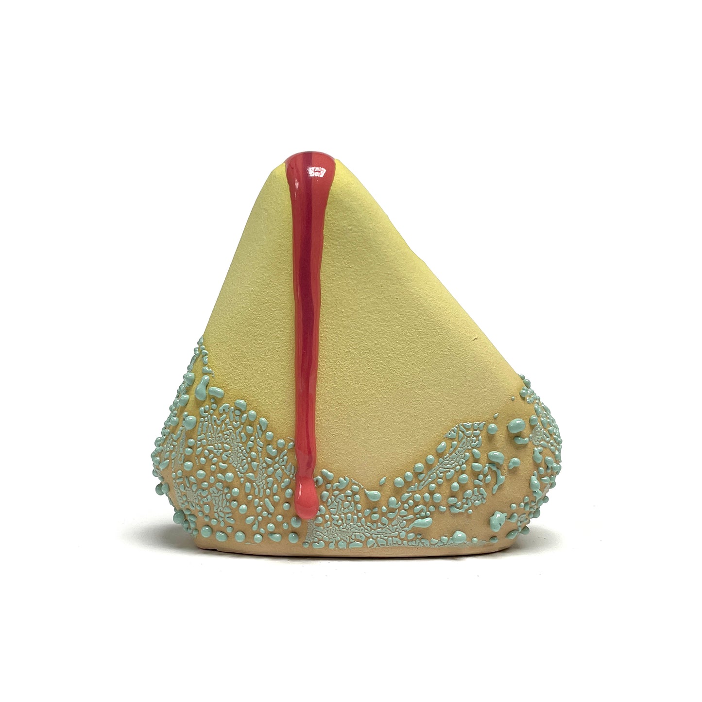 Bud Vase, Triangle (Beige/Pink/Turquoise)